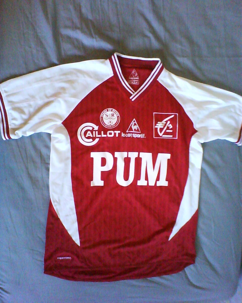 Front of the Reims 2003–04 home football shirt