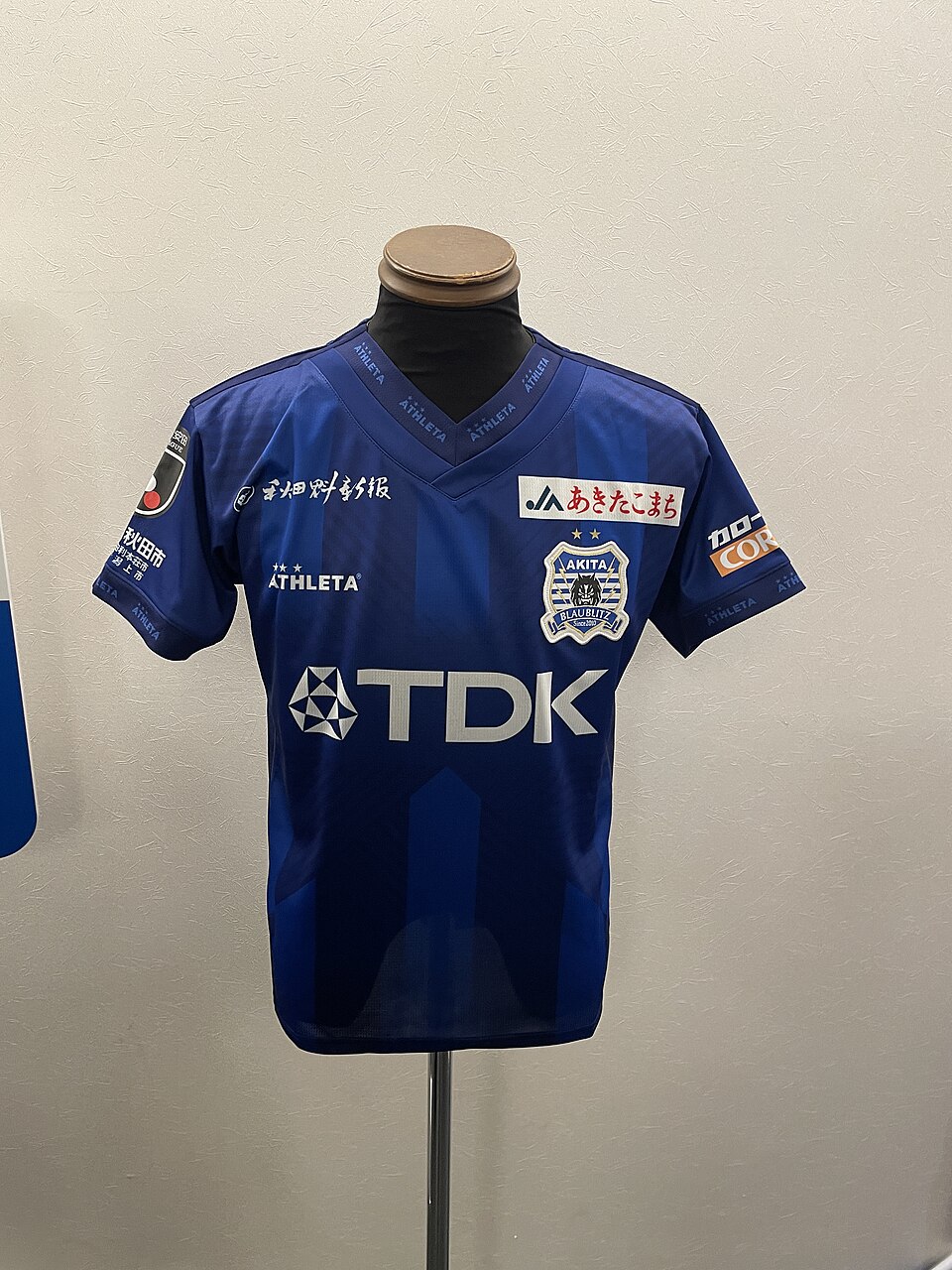 Front of the Blaublitz Akita 2025 home football shirt