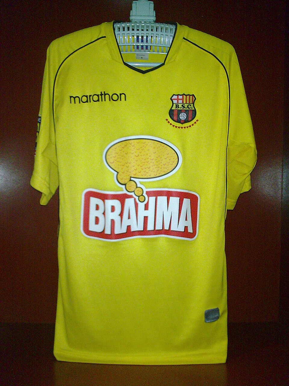 Front of the Barcelona SC 2004 home football shirt