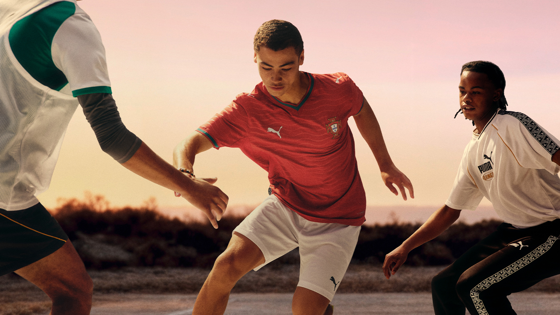 Front of the Portugal 2026 home football shirt