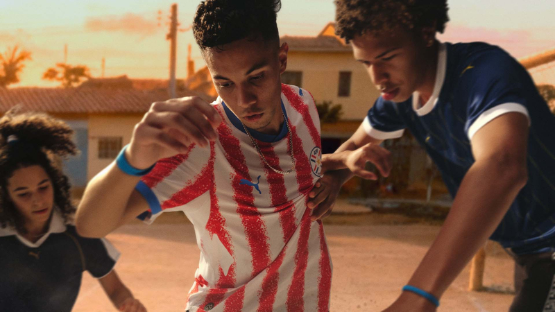 Front of the Paraguay 2026 home football shirt