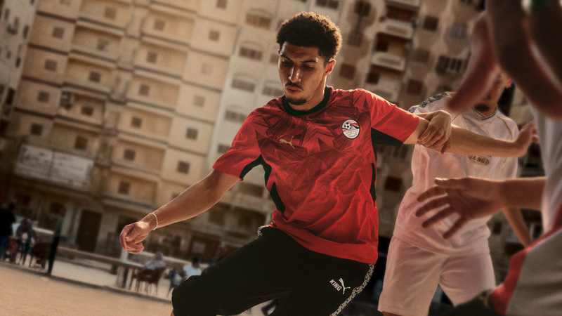Front of the Egypt 2026 home football shirt