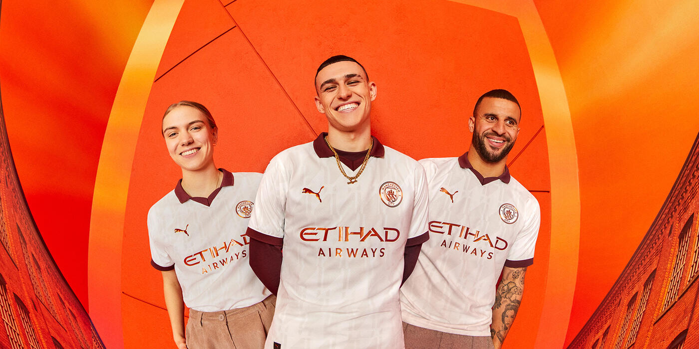 Front of the Manchester City 2023–24 away football shirt